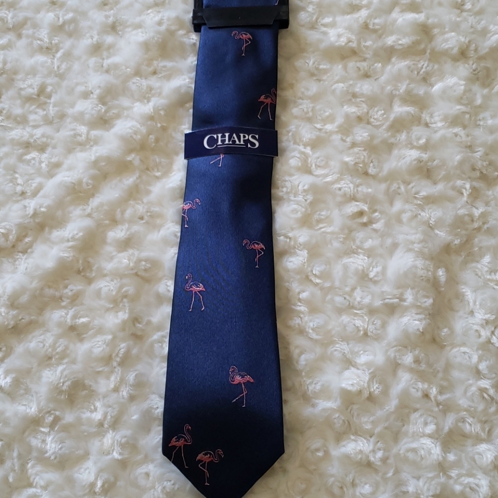 Brand new Chaps flamingo tie